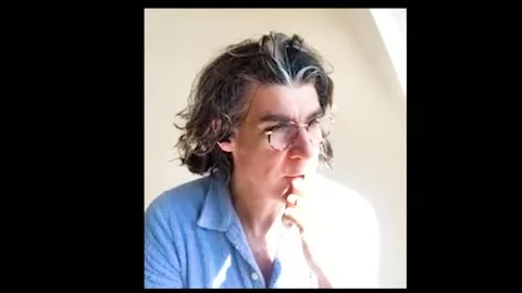 Actor James Lance is interviewed for his movie 'Me, Myself &amp; Di' - 2021 Video stock 157439428