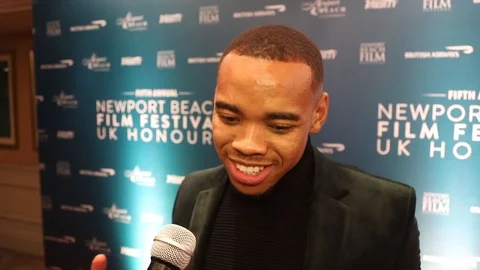 Actor Joivan Wade attends the annual UK honours event - 2019 Stock Footage 103674897