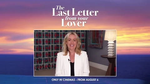 Actor Jojo Moyes talks about new movie 'The Last Letter from your Lover' - 2021 Video stock 161188966