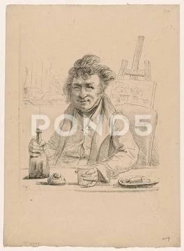 Tableau Toile Sur Cadre 'Le Coude Dans La Rivière' D'après Simon Mathurin Lantara - Prêt à Accrocher
