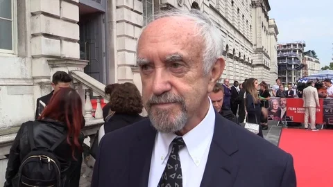 Actor Jonathan Pryce attending UK premiere of 'The Wife'- 2018 Video stock 102031217