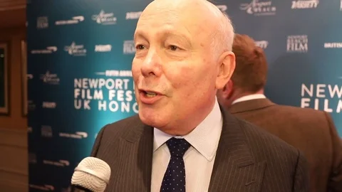 Actor Julian Fellowes attends the annual UK honours event - 2019 Video stock 103674953