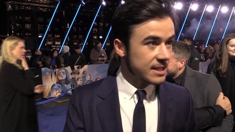 Actor Keean Johnson attends the World Premiere of 'Alita: Battle Angel' Stock Footage 103667412