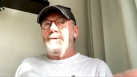 Actor Liam Cunningham is interviewed on online call for 'The Vault' - 2021 Video stock 158108809