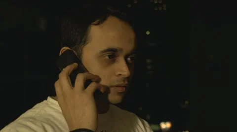 Actor looking worried Stock Footage 12712147