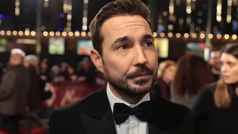 Actor Martin Compston attends the premiere of movie 'Mary Queen of Scots' - 2018 Stock Footage 102363808