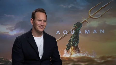 Actor Patrick Wilson is interviewed for his movie 'Aquaman' - 2018 Video stock 102367052