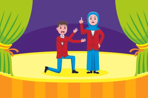 Actor Profession Illustrazione stock