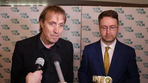 Actor Rhys Ifans and boxer Rhys Roberts attend Into Film Awards 2019 Video stock 105427077