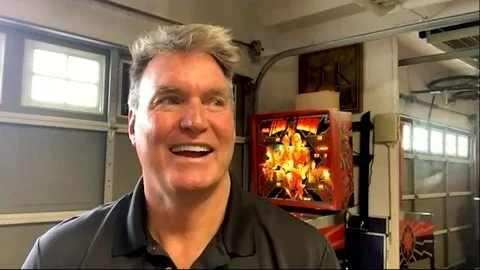 Actor Sam Jones is interviewed about 80s classic movie Flash Gordon - 2020 스톡 동영상 138807658