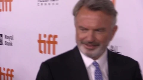 Actor Sam Neill attend the premiere for 'Blackbird' at the 2019 TIFF Stock Footage 117636554