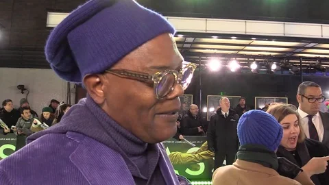Actor Samuel L. Jackson attends the UK premiere of the movie Glass - 2019 Video stock 102365400