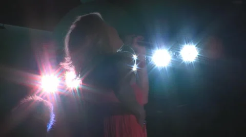 Actor stage singing dancing music Stock Footage 4112200