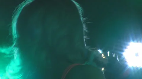 Actor stage singing dancing music Stock Footage 4132789