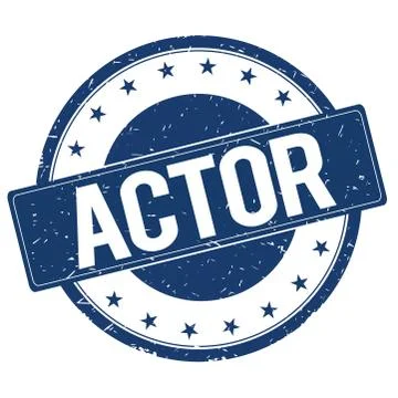 ACTOR stamp sign Stock Illustration