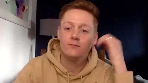 Actor Thomas Turgoose is interviewed about season 1 of 'Intergalactic' - 2021 Stock Footage 157437372