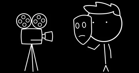 Actor working on camera Stock Footage 301782689