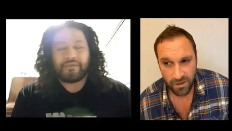 Actors Jake Ryan and John Tui talk about their new film Savage - 2020 Video stock 140199745