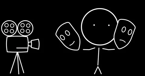 Actor's mask Stock Footage 301765078