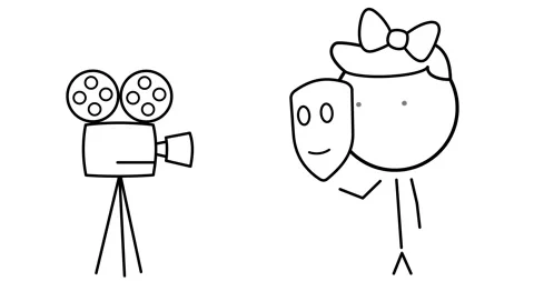 Actor's mask Stock Footage 301960284