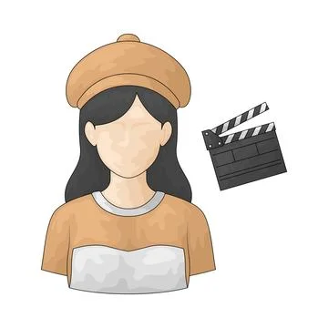 Actress illustration Stock Illustration