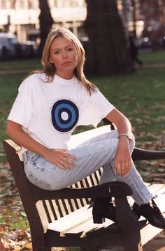 Actress Patsy Kensit Pictured Wearing A 'fashion Targets Breast Cancer' T-shirt. Stock Photos