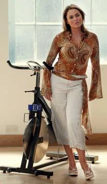 Actress Patsy Kensit Poses For Photographers During The Launch Of The 'fit Mothe Stock Photos