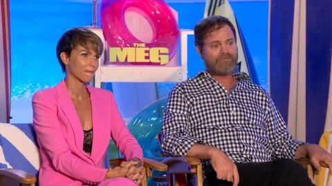 Actress Ruby Rose and actor Rainn Wilson... | Stock Video | Pond5