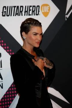  Actress Ruby Rose arrive at the 2015 MTV Europe Music Awards, EMAs, at Me... Stock Photos