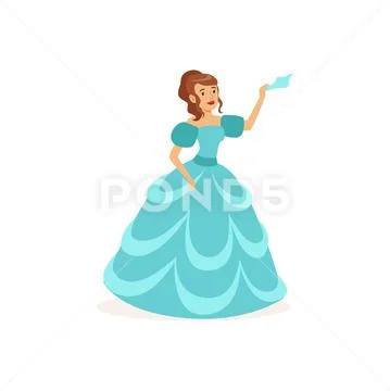 Actress of theatrical dramatic performance Stock Illustration