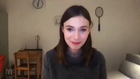Actress Tilda Cobham-Hervey is interviewed for new movie I Am Woman - 2020 스톡 동영상 144638545