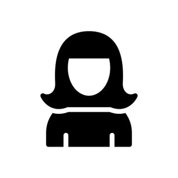 Actresses glyph flat icon Stock Illustration