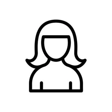 Actresses thin line icon  Stock Illustration