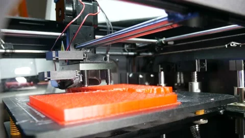 Actual 3D modeling with a printer 動画素材 89657433