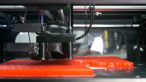 Actual 3d printer creates the base 動画素材 89657644