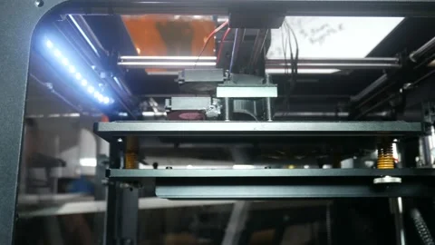 Actual 3d printer creates the base 스톡 동영상 89905236