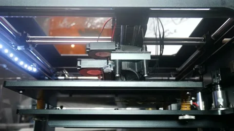 Actual 3d printer in the workflow Stock Footage 89905462