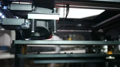 Actual printhead of 3d printer in operation 動画素材 89905619