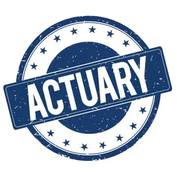 ACTUARY stamp sign Stock Illustration