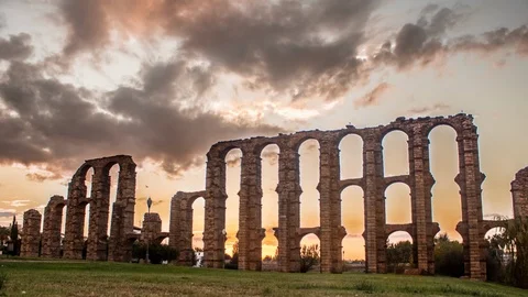 ACUEDUCTO ROMANO MERIDA Video stock 85729888