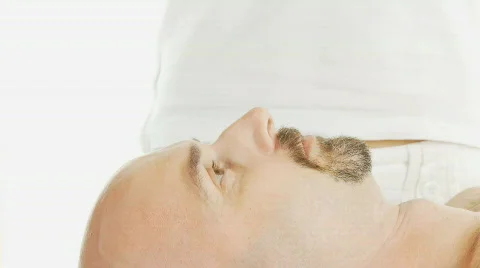 Acupuncture head Stock Footage 170883