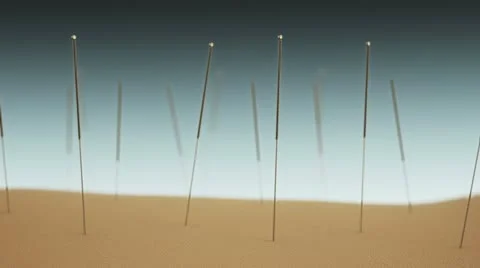 Acupuncture loopable animation. Video stock 21639202