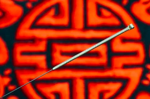 Acupuncture needle Stock Photos