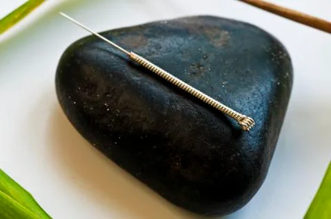 Acupuncture needle Stock Photos