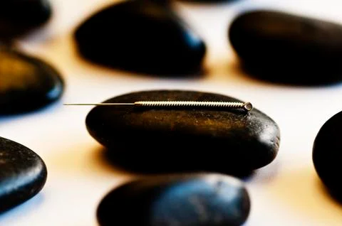 Acupuncture needle Stock Photos