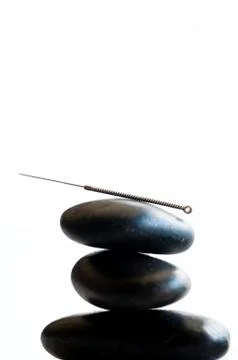 Acupuncture needle Stock Photos