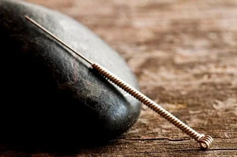 Acupuncture needle Stock Photos