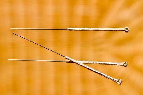 Acupuncture needle Stock Photos