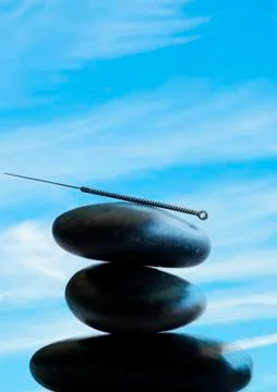 Acupuncture needle Stock Photos