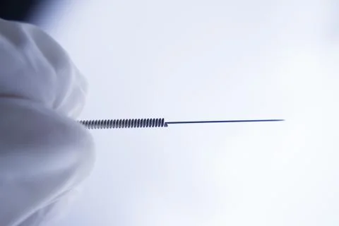 Acupuncture needle Stock-Fotos